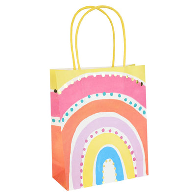 Rainbow Paper Gift Bags - 8 Pack