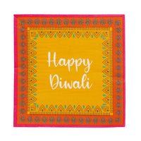 Spice Yellow 'Happy Diwali' Paper Napkins - 20 Pack