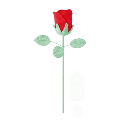 Handmade Rose Crochet Sprig | Spring Decor |
