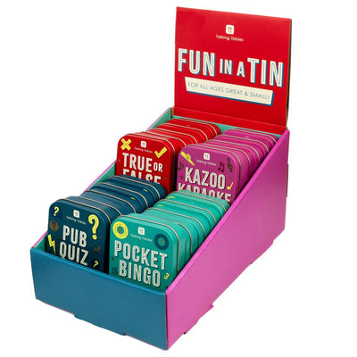 Fun in a Tin Mixed Display - 20 Pack