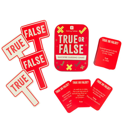 Fun in a Tin - True or False