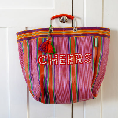 Recycled Plastic "Cheers" Tote Bag | Christmas Gifts |