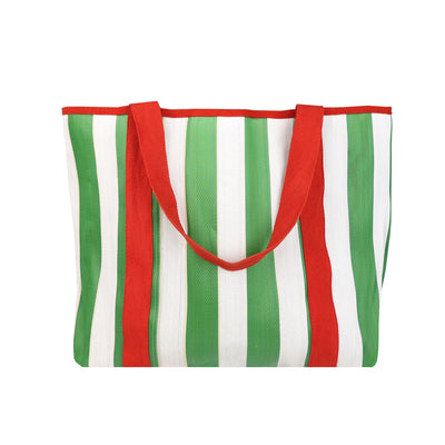 Recycled Plastic Olive Tote Bag