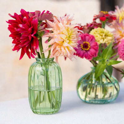 Green Glass Bud Vase - 12cm | Mother's Day Gifts |