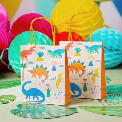 Party Dinosaur Treat Bag - 8 Pack
