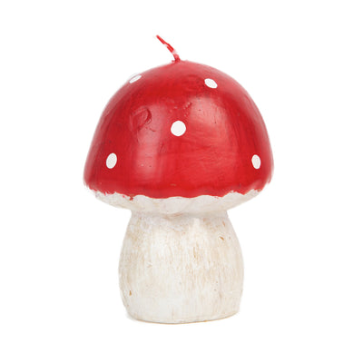 Midnight Forest Red Mushroom Candle - Lrg