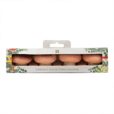 Midnight Forest Mushroom Place Card Holders - 4 Pack