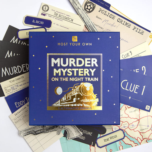 Buy Murder On A Train 6-14 Player Murder Mystery Dinner Party Game