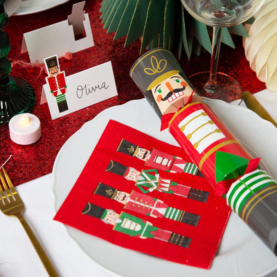 Luxe Red Glitter Table Runner, 1.8M