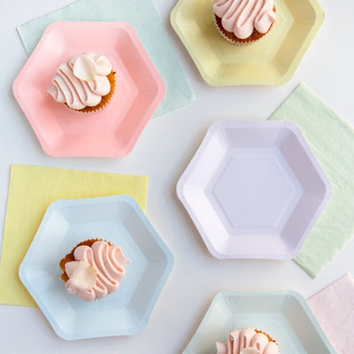 We ♥ Pastels Hexagonal Plates