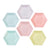 We ♥ Pastels Hexagonal Plates