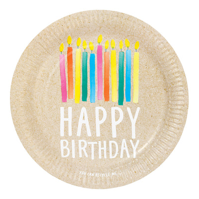 Happy Birthday Plates - 10 Pack
