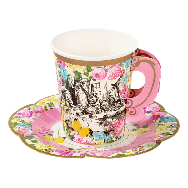 Alice in Wonderland Cups & Saucers Set