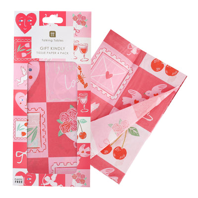 Love Icons Tissue Paper - 4 Sheets | Mothers Day |