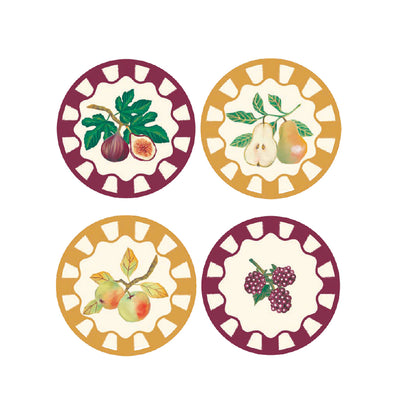 Autumnal Fruit Coasters | Homeware |