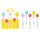 Birthday Brights Balloons With Star and Happy Birthday Tails - 5 Pack