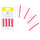 Pink Birthday Candles - 24 Pack | Cake Candles |