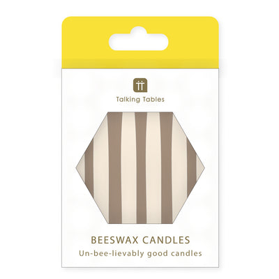 Beeswax Birthday Candles - 24 Pack | Cake Candles |