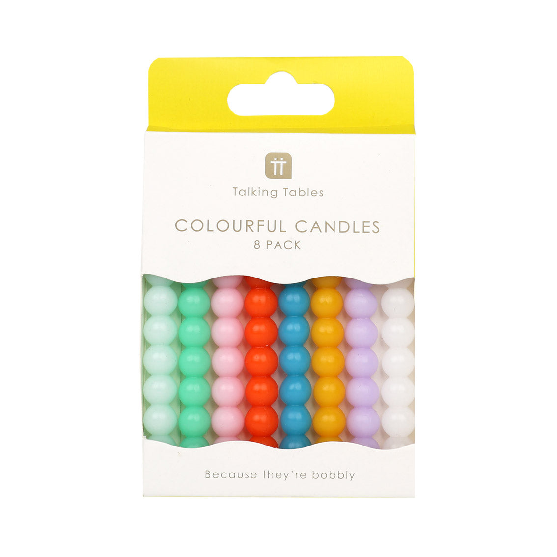 Birthday Brights Bobble Birthday Candles - 8 Pack