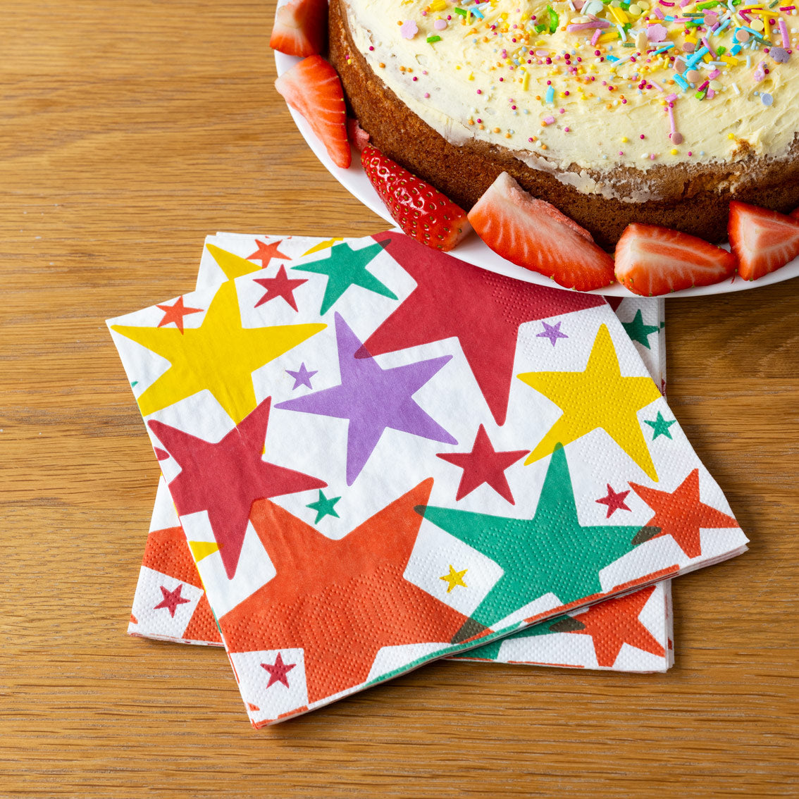 Birthday Brights Star Paper Napkins - 20 Pack