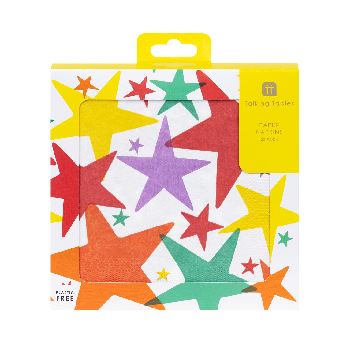 Birthday Brights Multi-Colored Star Paper Napkins