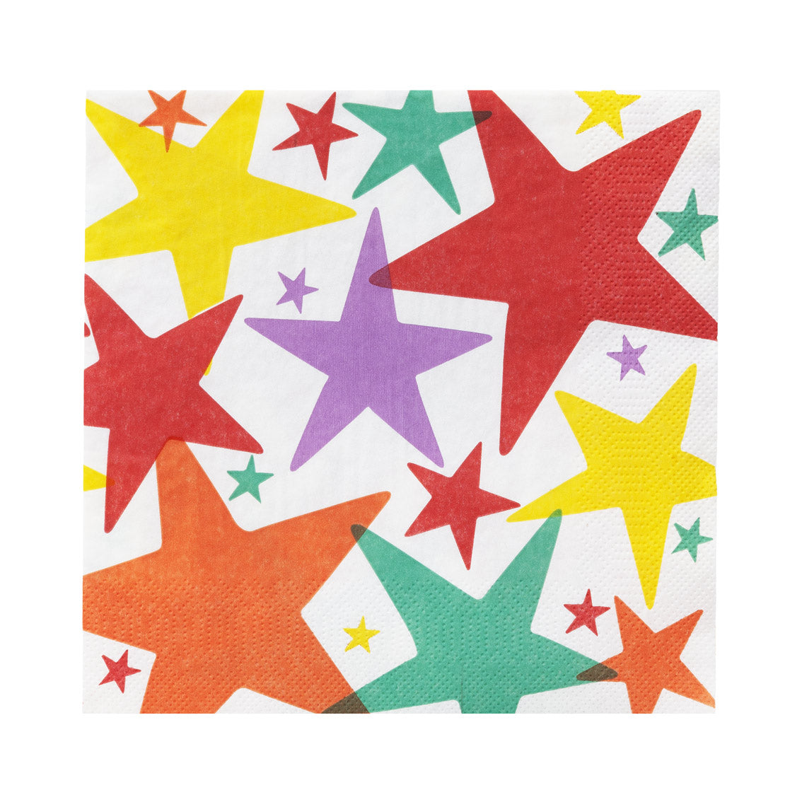 Birthday Brights Multi-Colored Star Paper Napkins