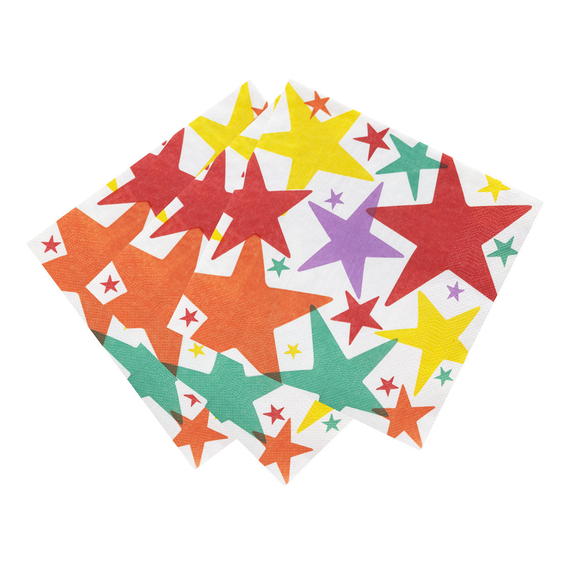 Birthday Brights Multi-Colored Star Paper Napkins