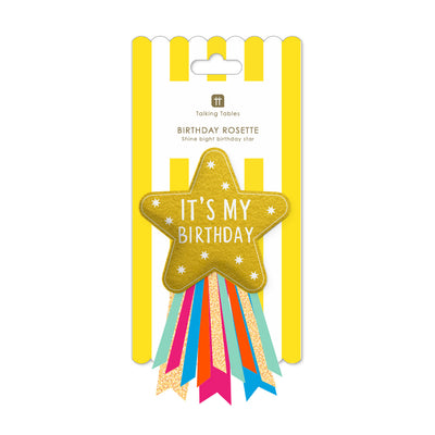 Fabric Star Birthday Badge | Birthday Wearables |