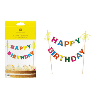 Birthday Brights Happy Birthday Cake Bunting Topper