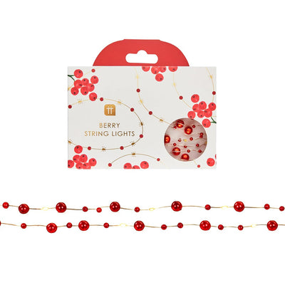 Botanical Holly Bead String Lights 3M 60L