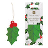 Holly Green Christmas Gift Tags - 8 Pack