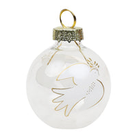 Mistletoe Glass Bauble Place Card Holders - 6 Pack