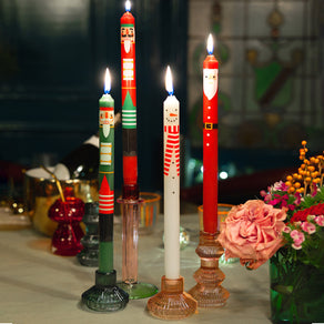 Red Mushroom Glass Candle Holder & Vase