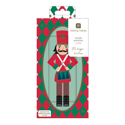 Nutcracker Long Lunch Paper Napkins - Display | Christmas Decor |