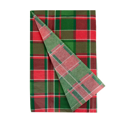 Red & Green Tartan Tissue Paper - 4 Sheets
