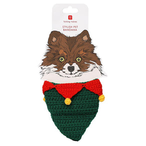 Red & Green Dog / Cat Christmas Santa Bandana