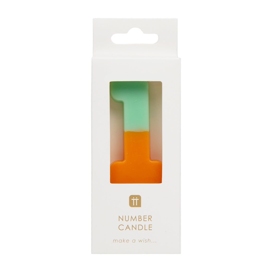 Orange & Multi Coloured Number Candles Starter Set - 0-9