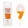 Orange & Light Pink Number Candle - 9