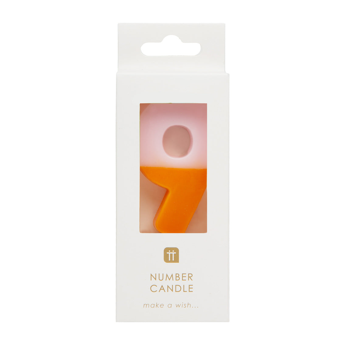 Orange & Multi Coloured Number Candles Starter Set - 0-9