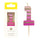 Pink & Gold Number Birthday Candle - 1 | Cake Candles |