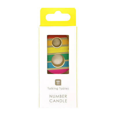 Rainbow Number Candle - 8