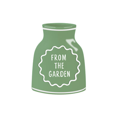 Green Ceramic Bud Vase - 10cm