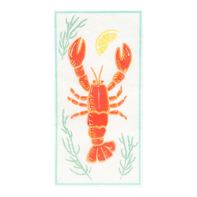 Lobster Long Lunch Paper Napkins - 16 Pack