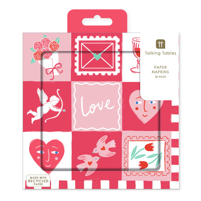Love Icons Paper Napkins - 20 Pack