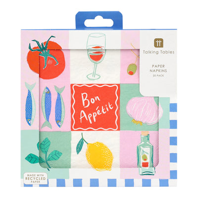 Bon Appetit Recycled Paper Napkins - 20 Pack