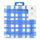 Blue & White Check Paper Napkins - 20 Pack | Summer Decor |