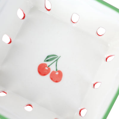 Cherry Ceramic Punnet - 15cm