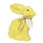 Yellow Grass Bunny Decoration - 9" | Easter Decor |