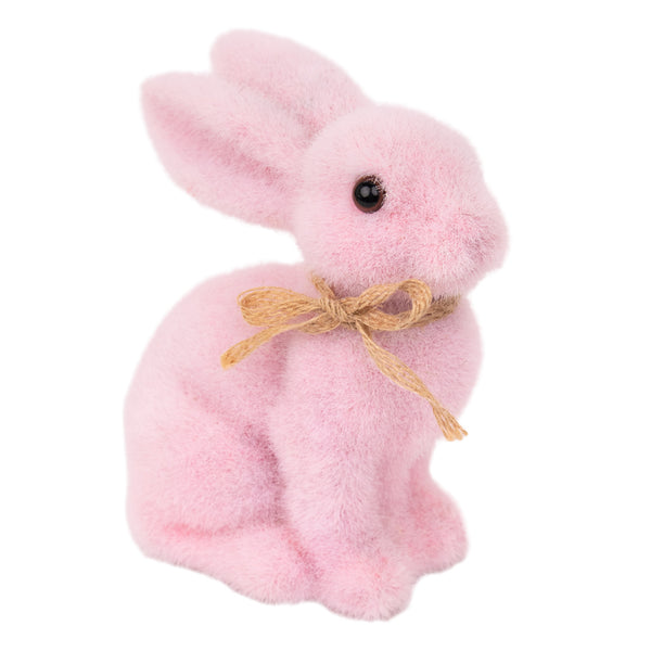 Spring Bunny Small Pink Table Decoration - 6"