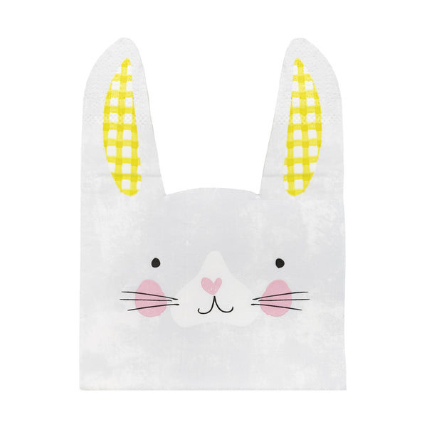 Bunny Shaped Paper Napkins - 20 Pack | Easter Decor | – Talking Tables ...